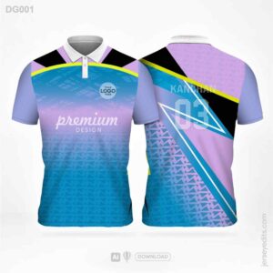 Teal and Grey Jersey design DG001