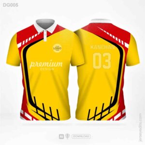 Orange and Red Jersey design DG005