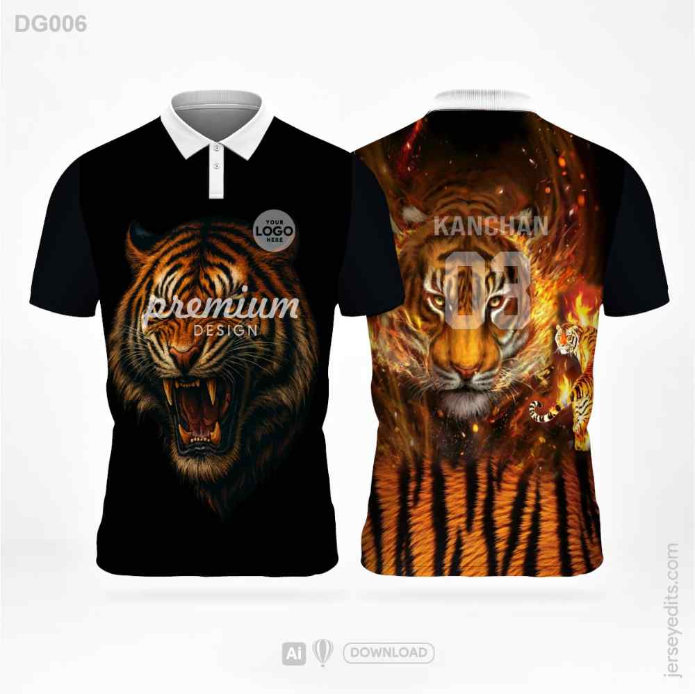 Black and Maroon Jersey design DG006