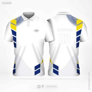 White and Navy Jersey design DG009