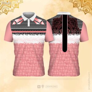 Peach and pink festival jersey design