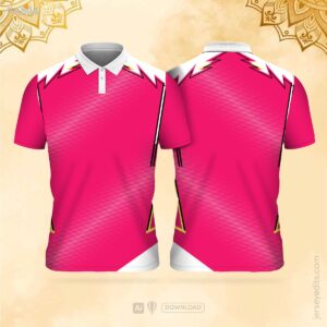 Vibrant pink festival jersey design