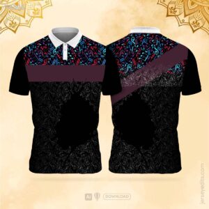 Black and white festival jersey design