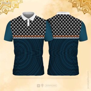 Black and white festival jersey design