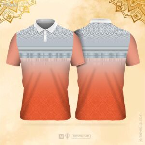 Orange and green festival jersey design