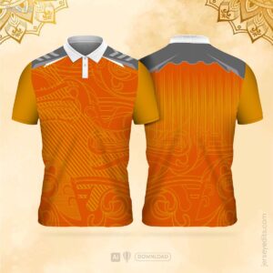 Orange and yellow festival jersey design