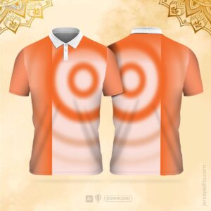 Orange and white festival jersey design