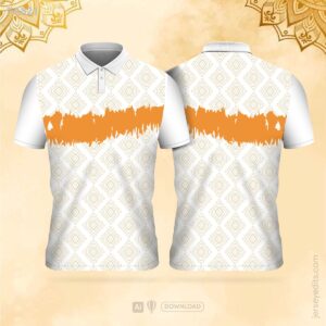 Orange vector festival jersey design