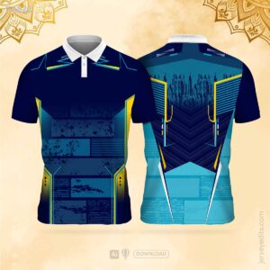 Navy blue festival jersey design