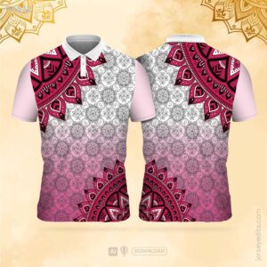 Pink and white festival jersey design