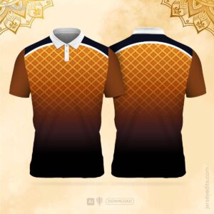 Brown and orange festival jersey design