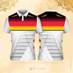 Black and yellow festival jersey design