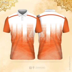 Orange Cyber Gradient festival jersey design