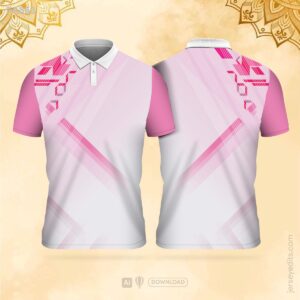 Pink-and-white festival jersey design