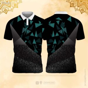 black and teal