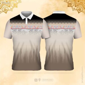 Off-white and grey festival jersey design
