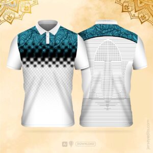 Teal and black festival jersey design