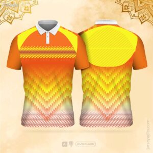 Vibrant yellow festival jersey design