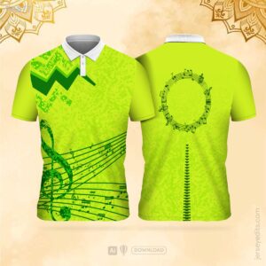 Lime green festival jersey design